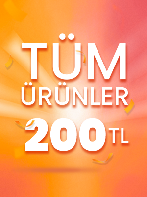 Tüm ürünler 200 TL