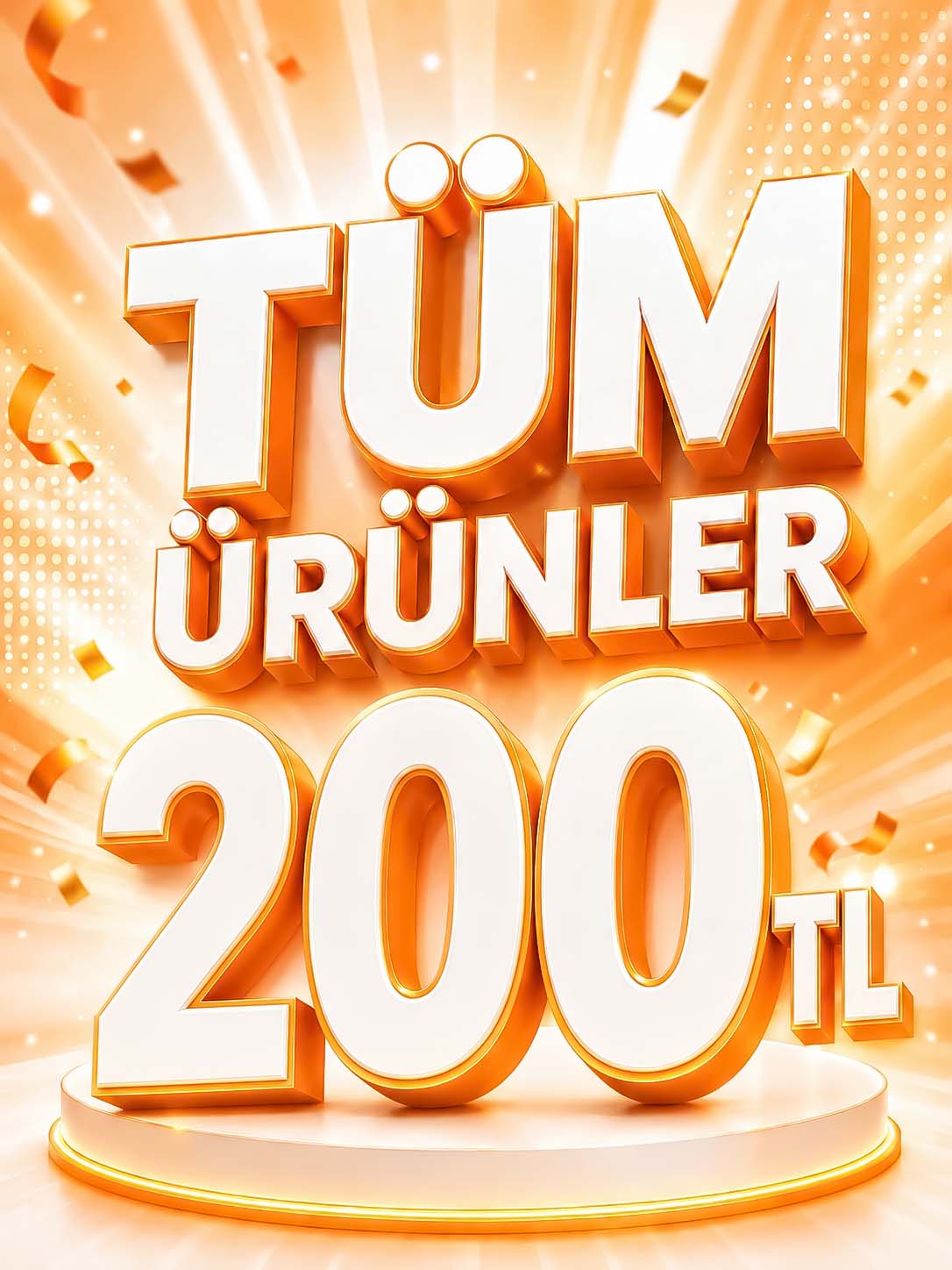 Tüm ürünler 200 TL