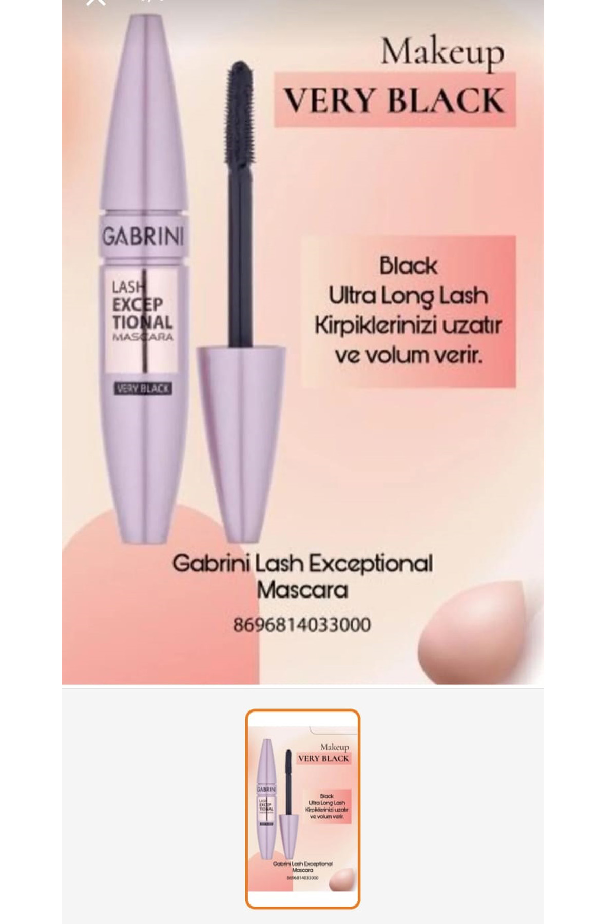 Gabrini Lash Exceptional Maskara Çok Renkli