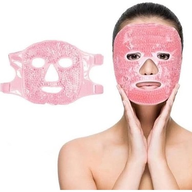 Jel Buz Paketi Soğutma Yüz Maskesi Baş Ağrısı Yastık Rahatlatıcı Kozmetik Maske pembe