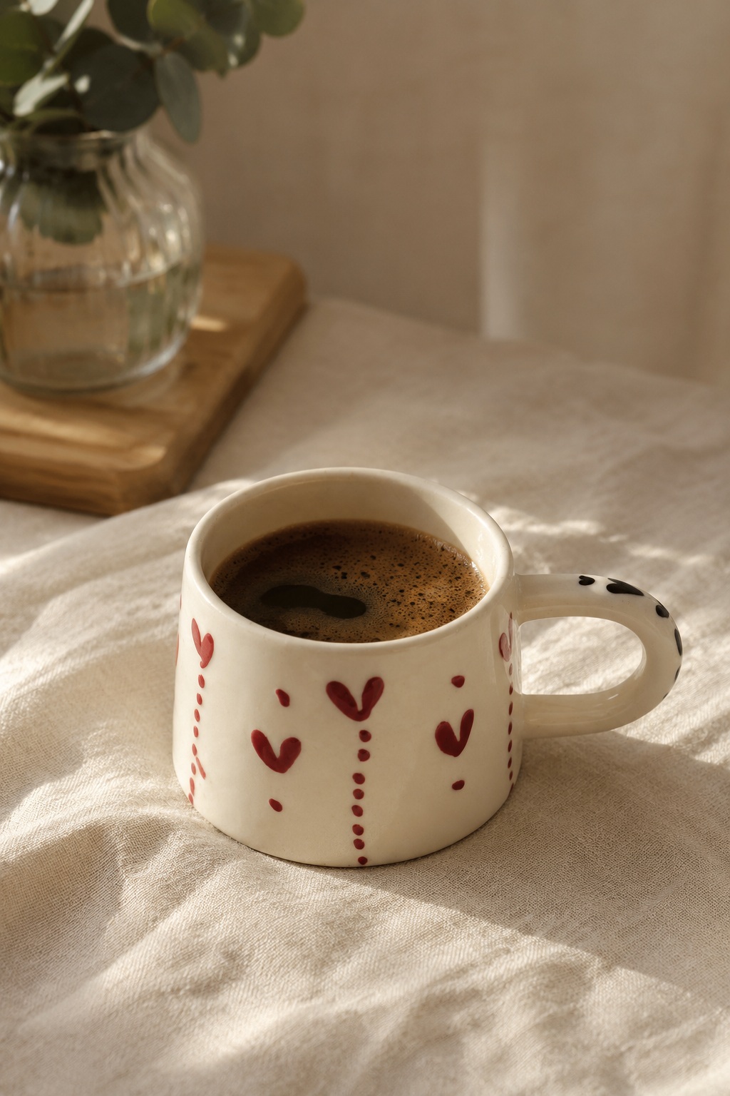 Desenli Kahve Çay Kupası Seramik Kupa 12