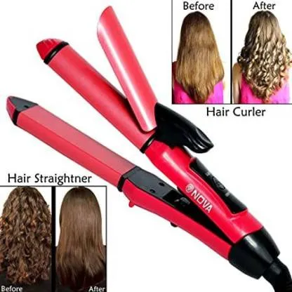 Nova Professional 2'si 1 Arada Saç Düzleştirici ve Bukle Maşası (Yurt Dışından) 1