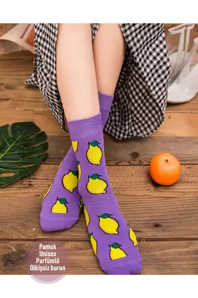 Unisex Renkli Soket Çorap 15