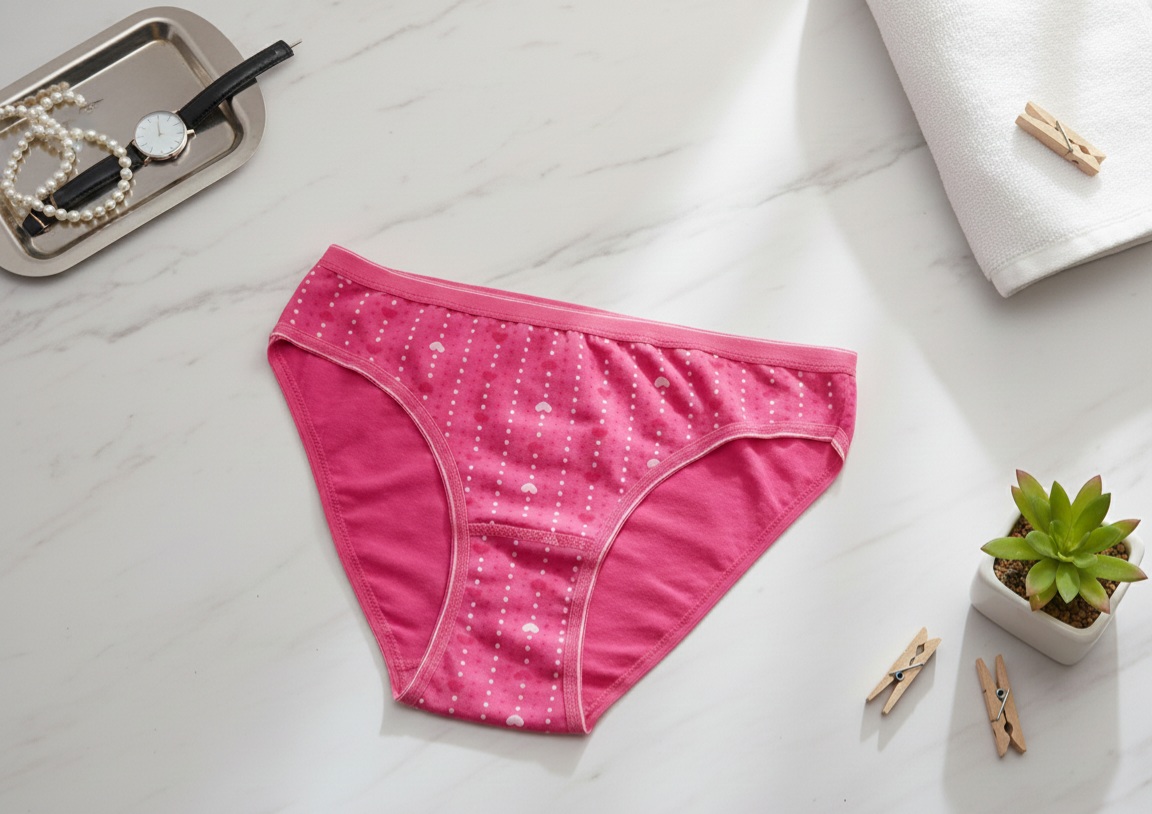 Kadın Pamuklu Fuşya Renkli Slip Külot Fuşya