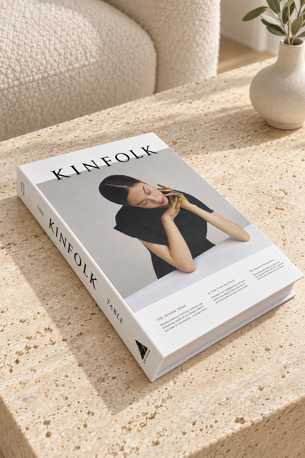 Kitap Görünümlü Dekoratif Obje - Şık Kapak Tasarımlı Sehpa ve Kitaplık Süsü 27 x 18 x 5 cm Kinfolk