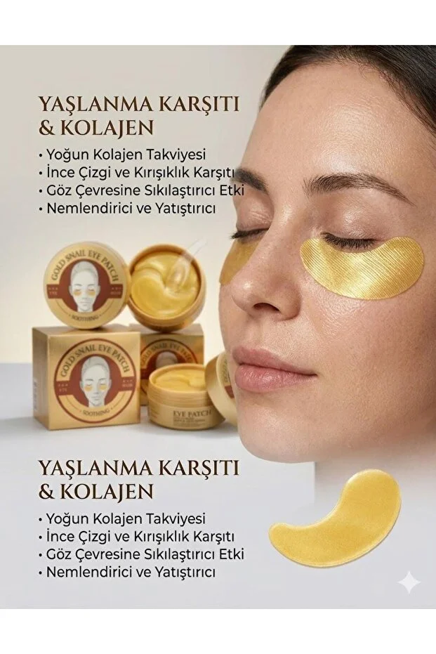 GOLD SNAIL EYE PATCH GÖZ MASKESİ GOLD