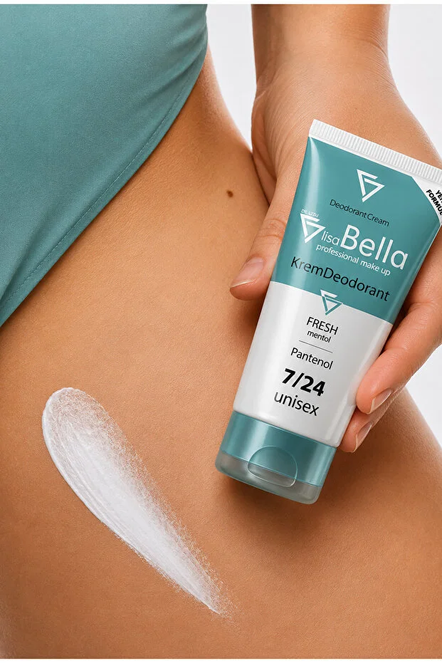 LİSA BELLA Ter Önleyici Krem Deodorant 50 ml ,Terleme Önleyici, 7 Gün Etkili, Unisex "Yoğun Ter Karşıtı" mentol