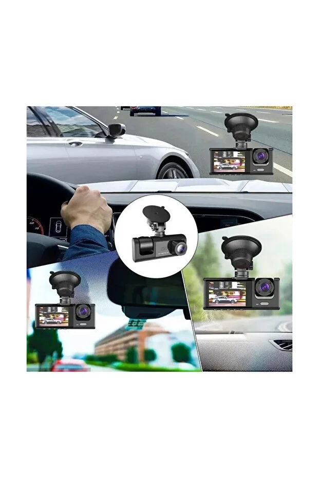 Gece Görüşlü Ultra HD Araç İçi Trafik Kamerası BLACK BOX TRAFFİC RECORDER siyah