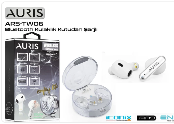 PROFESYONEL Kulaklık Bluetooth Auris  Beyaz BEYAZ
