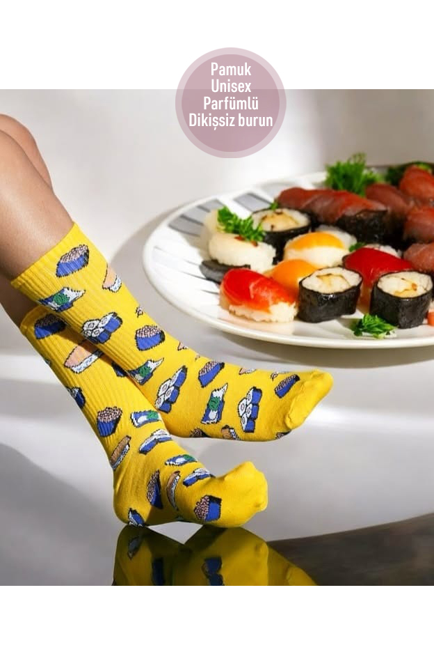 Unisex Renkli Soket Çorap 30