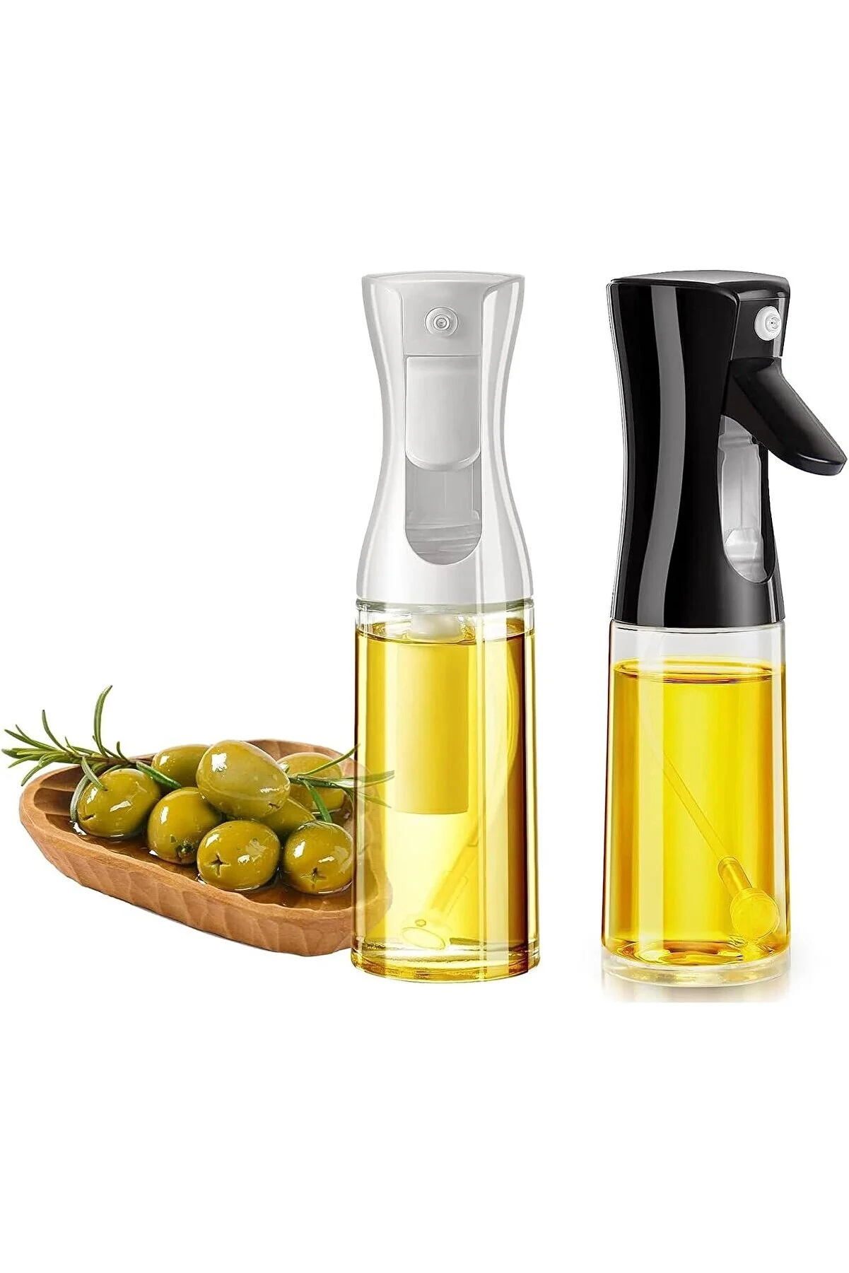 1 ADET Cam Sprey Şişe Püskürtmeli Yağdanlık 220 ml Şeffaf