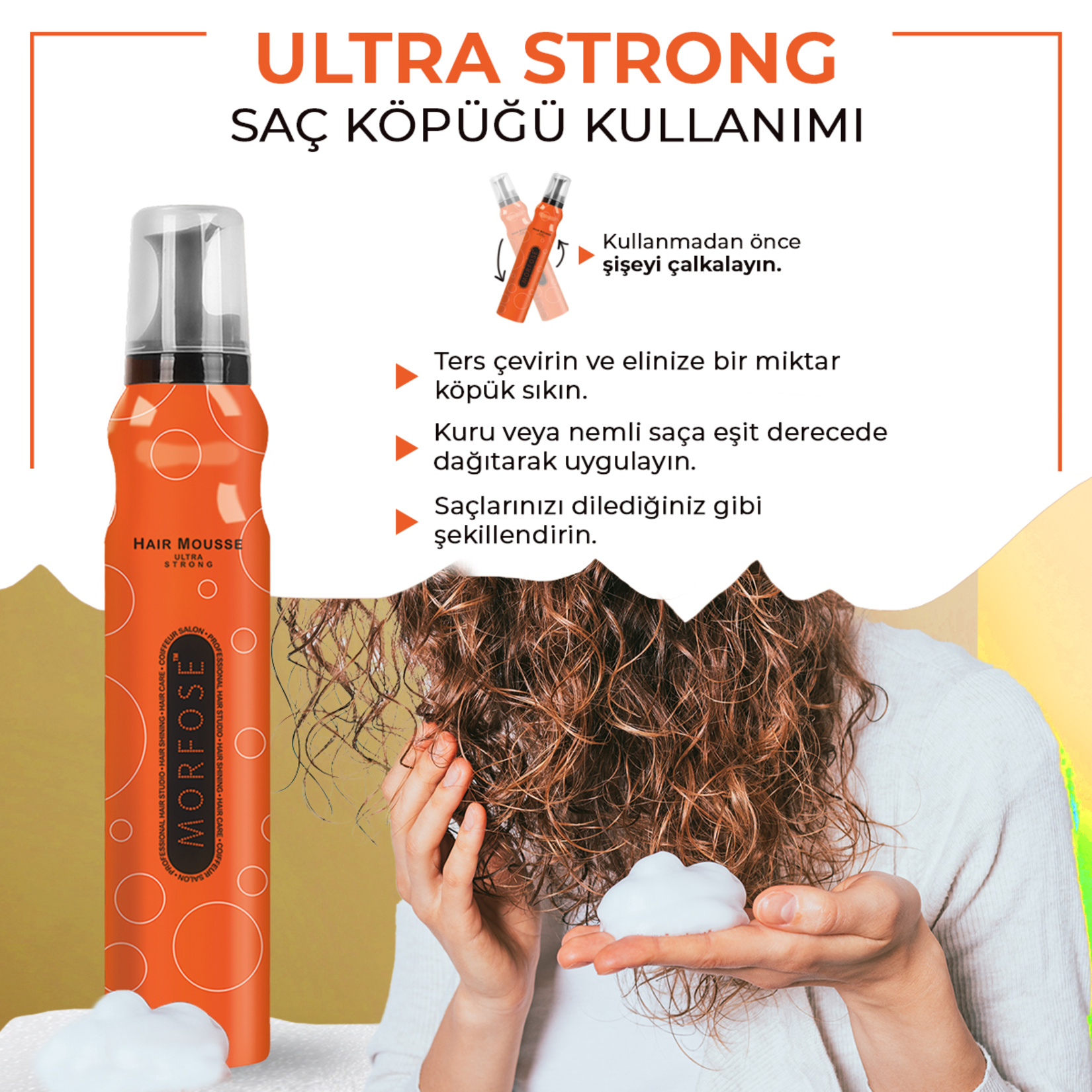 Morfose Ultra Strong Saç Köpüğü 200 ml 1