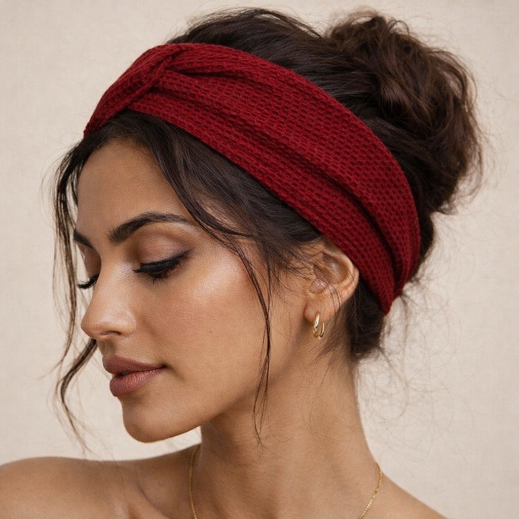 Saç bandana kırmızı Kırmızı