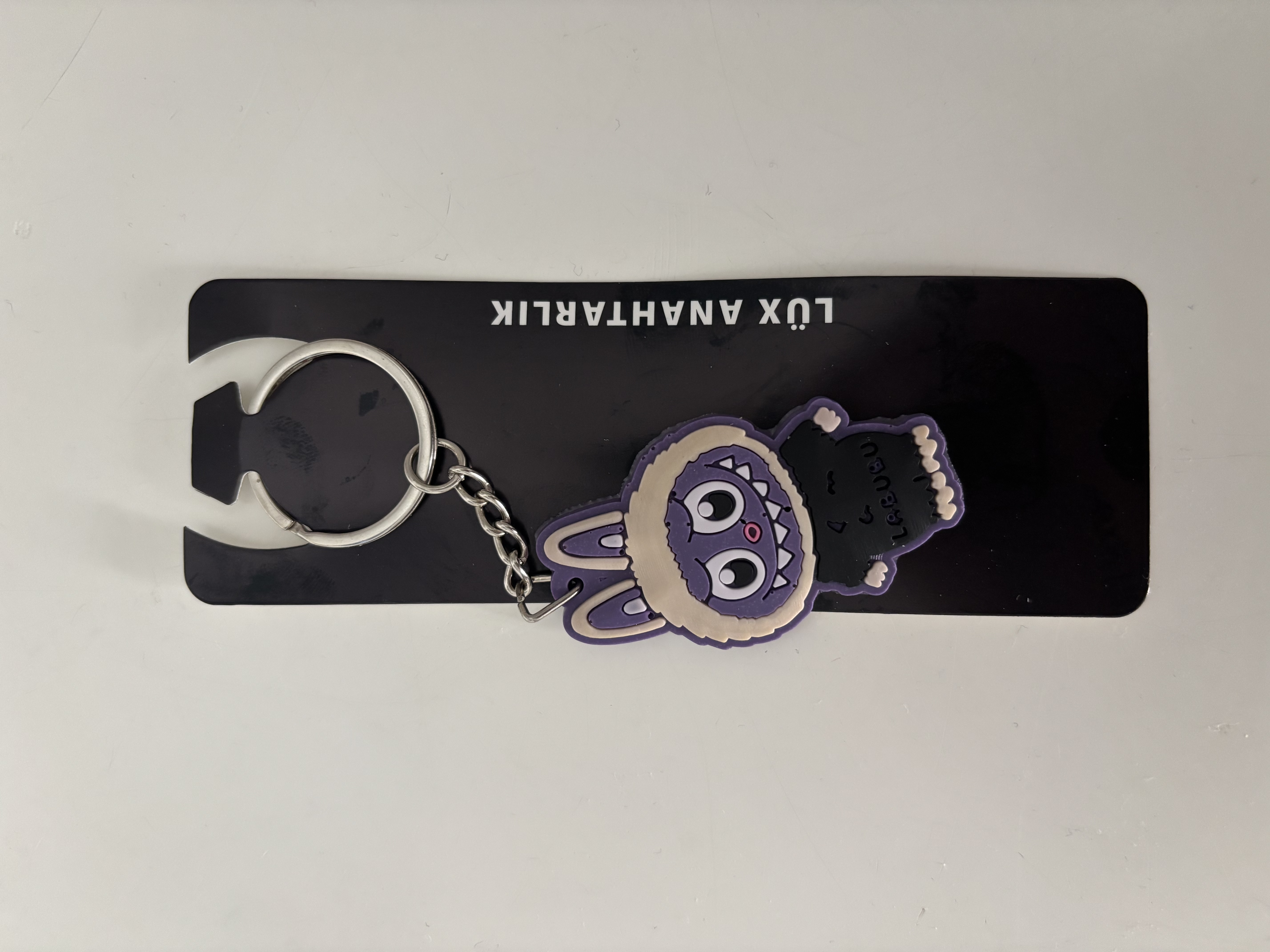 Figürlü anahtarlık mor