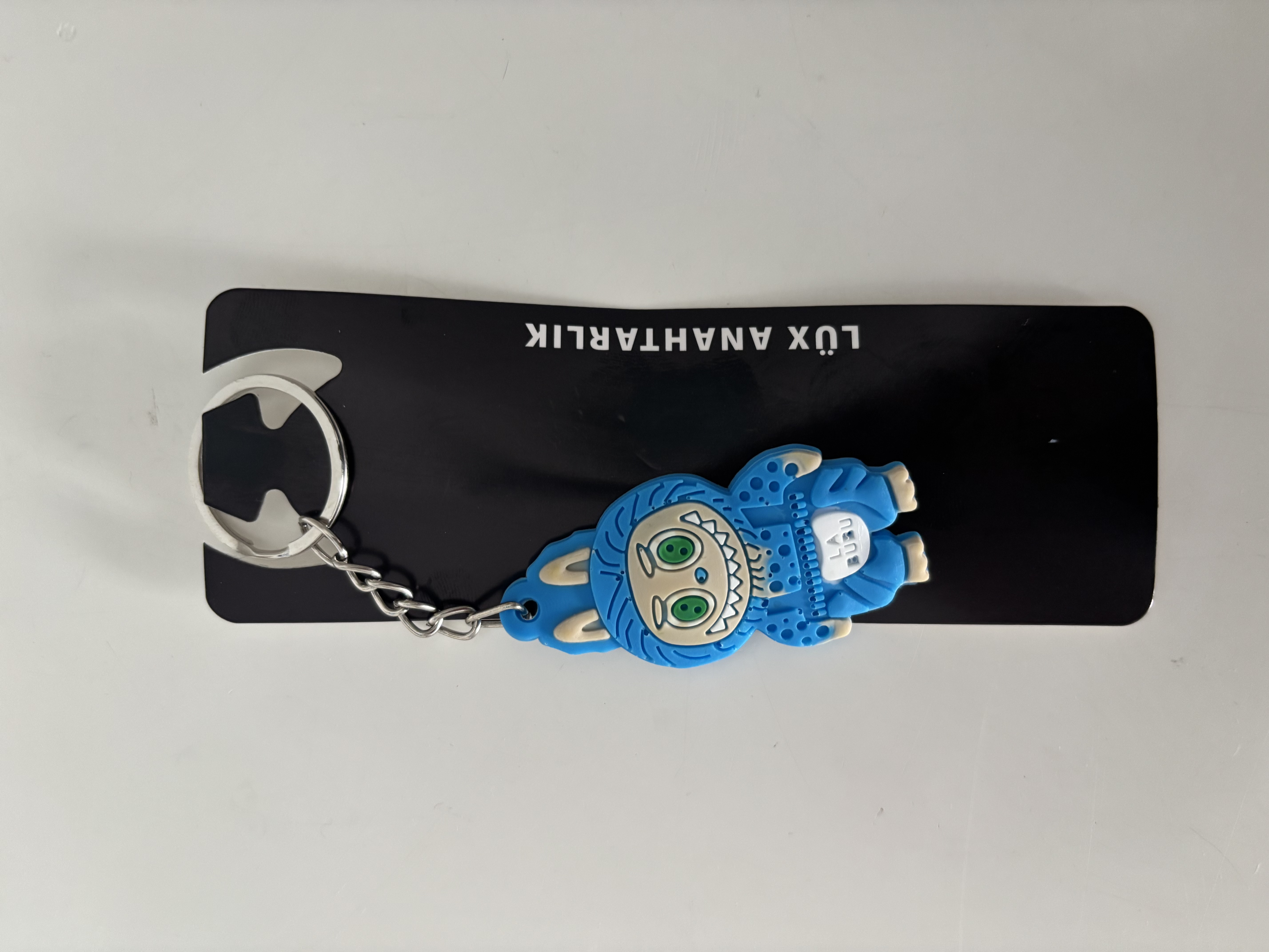 Figürlü anahtarlık mavi