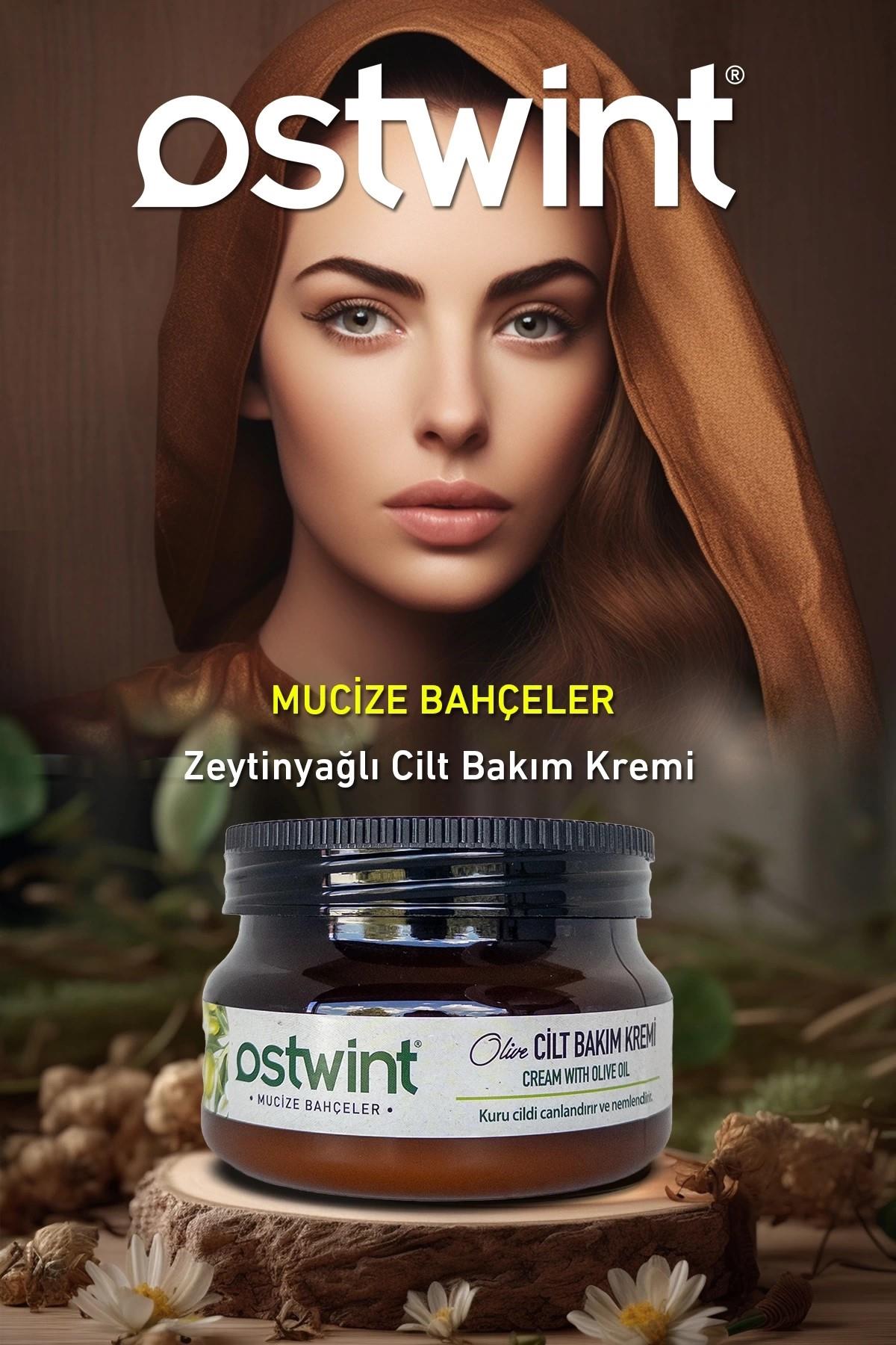 Ostwint Mucize Bahçeler E Vitaminli Cilt Bakım Kremi - El, Yüz ve Vücut İçin Besleyici ve Nemlendirici 300ml ZEYTİN