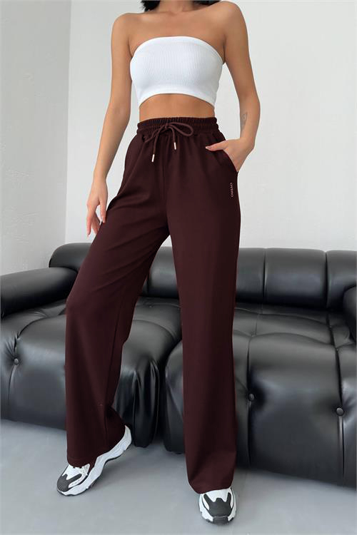 Cepli Eşofman Altı Bordo