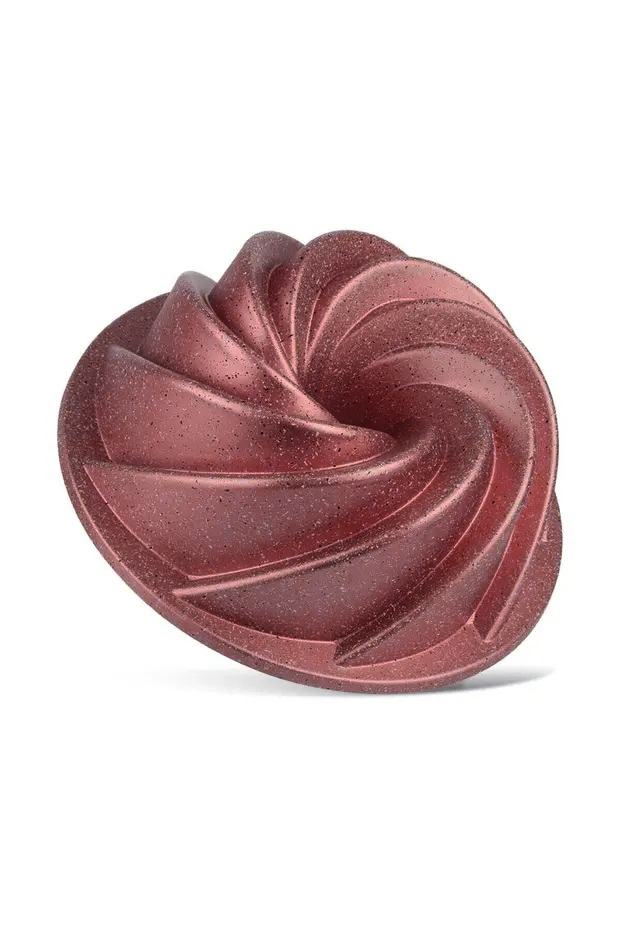 Rüzgar Gülü Granit Kek Kalıbı 23 cm Bordo