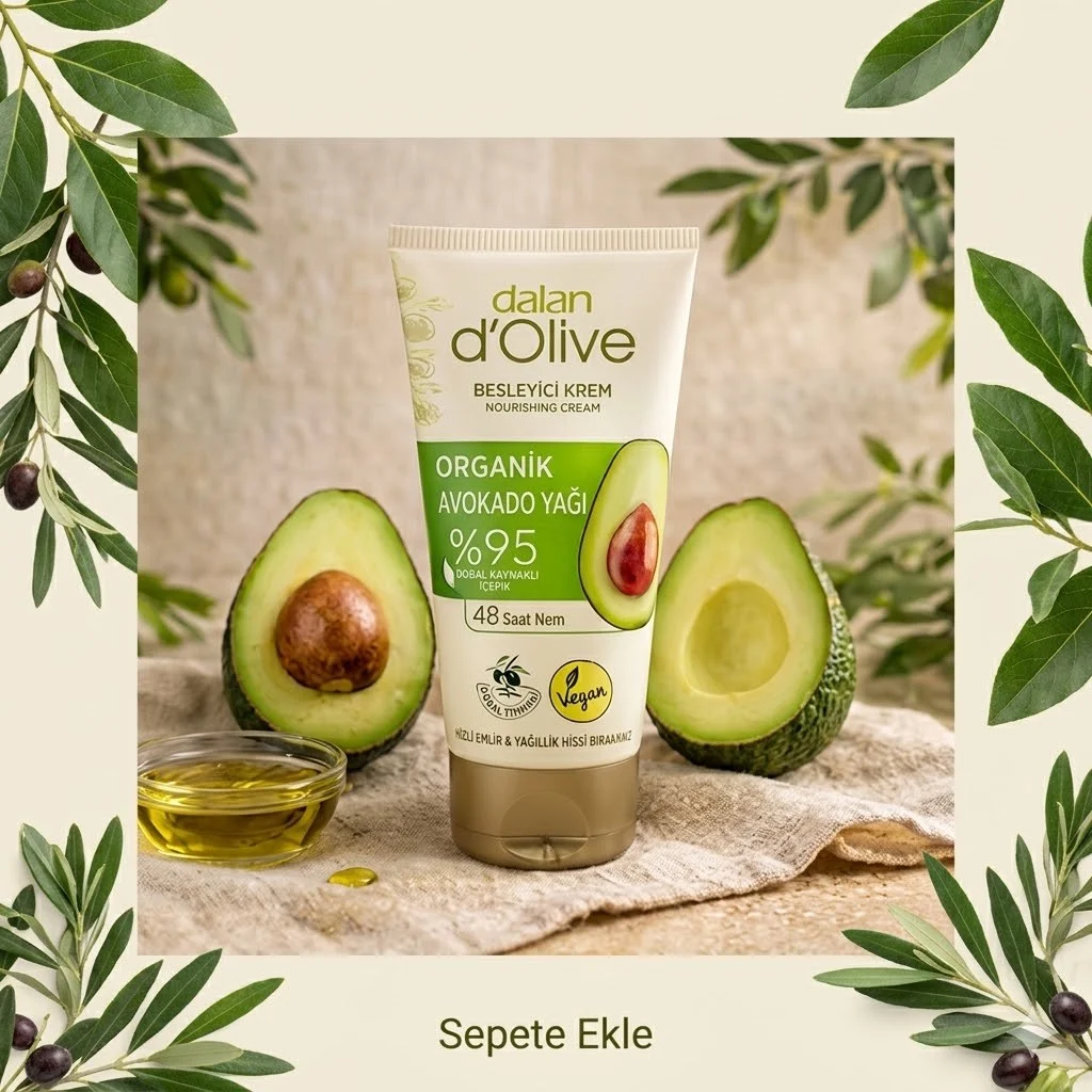 D'olive Dalan %95 Organik Besleyici Tüp Krem 60ML avokado