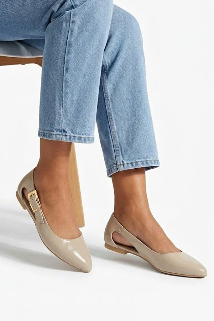 Kırışık Rugan Bej