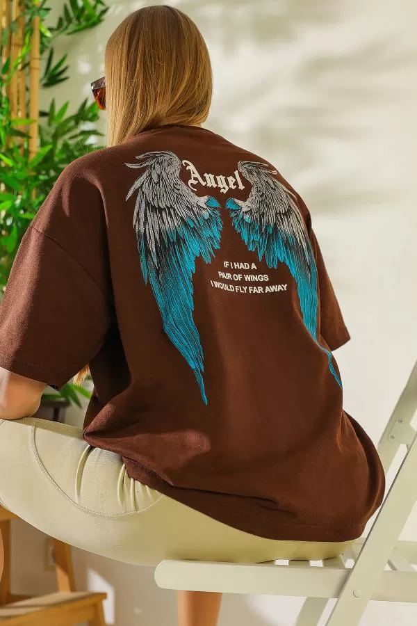 sirt-angel-baskili-t-shirt-kahverengi-18043.webp