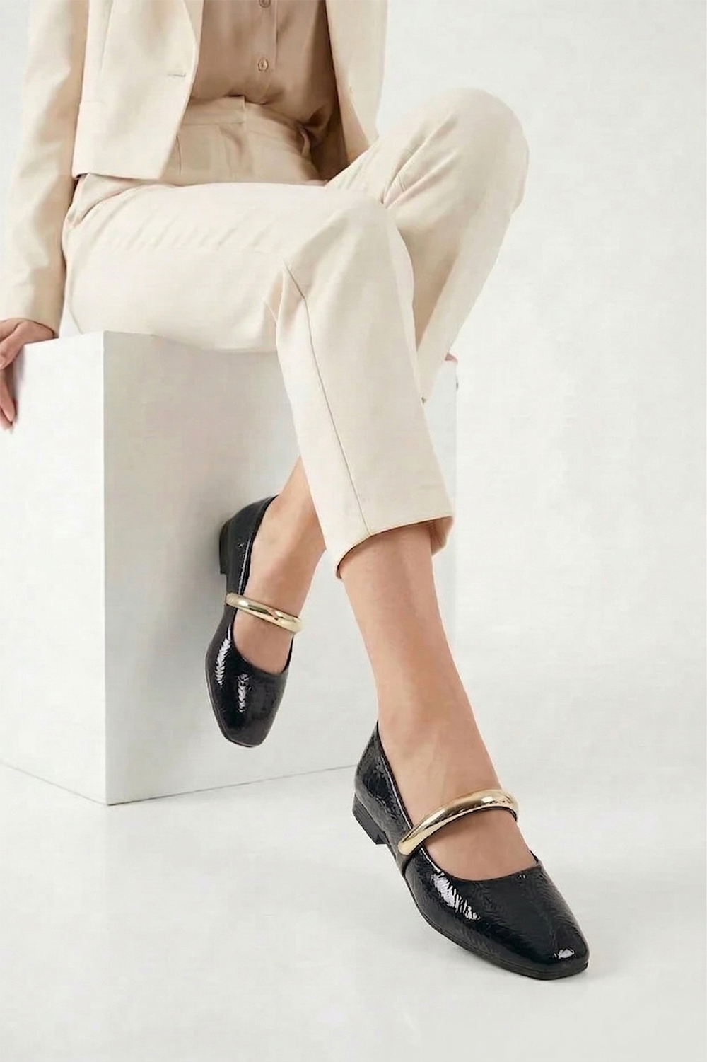 Kırışık Rugan Siyah