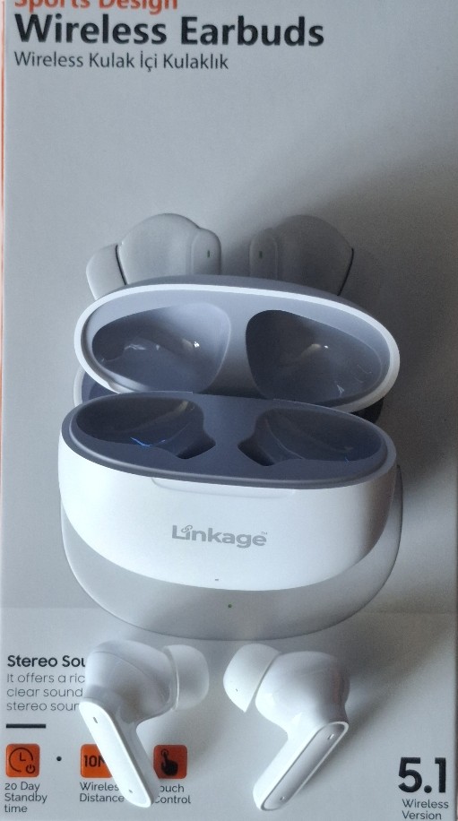 Lkb-33 Wireless V5.4 Dokunmatik Kontrollü Kablosuz Kulak Içi Bluetooth Kulaklık BEYAZ